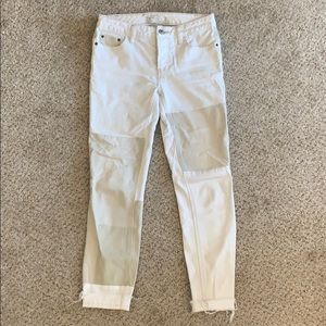Free People White Denim